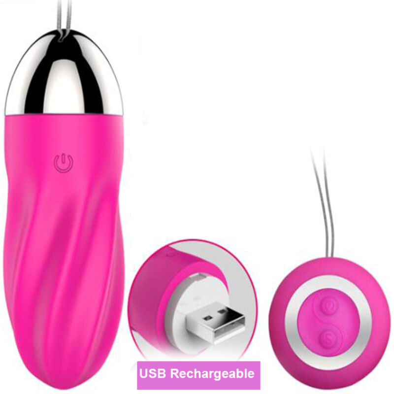 Armony-Sweety Spirale Uovo Vibratore con Telecomando Rosa-Silicone