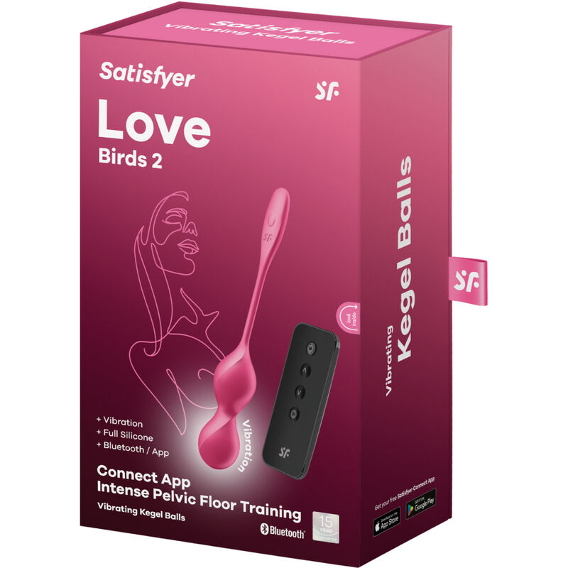Satisfyer Balls-Love Birds 2 Palline vaginali Vibratori + Applicazione 3 Satisfyer Balls-Love Birds 2 Palline vaginali Vibratori + Applicazione · Giocattoli anali (imaginea 3)