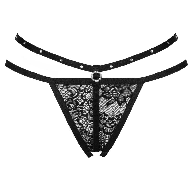 Livco Corsetti Fashion-Nomade Tanga Crotchless Nero 3 Livco Corsetti Fashion-Nomade Tanga Crotchless Nero · Lingerie sexy donna (imaginea 3)