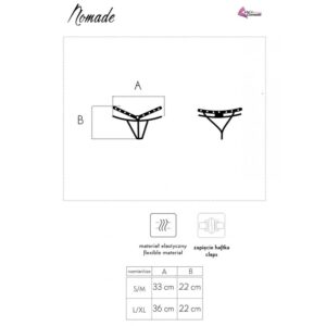 Livco Corsetti Fashion-Nomade Tanga Crotchless Nero · Lingerie sexy donna (imaginea 7)