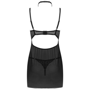 Livco Corsetti Fashion-Binella Set Babydoll e Tanga Nero · Lingerie sexy donna (imaginea 4)