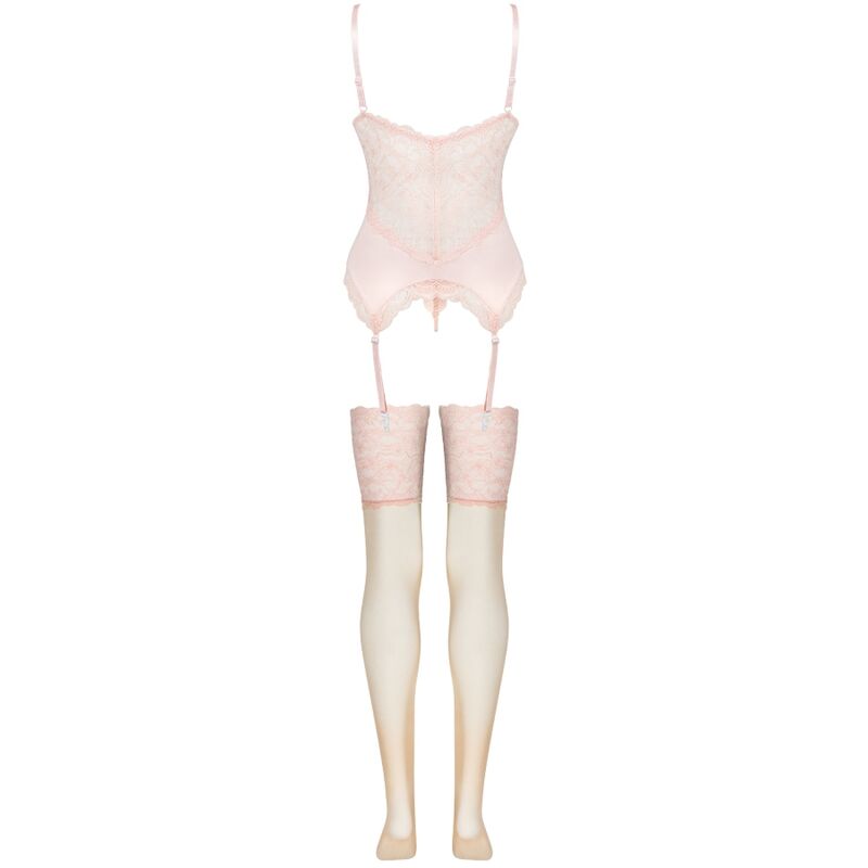 Livco Corsetti Fashion-Persinne Peach Corset, Tanga, Calze 3 Livco Corsetti Fashion-Persinne Peach Corset, Tanga, Calze · Lingerie sexy donna (imaginea 3)