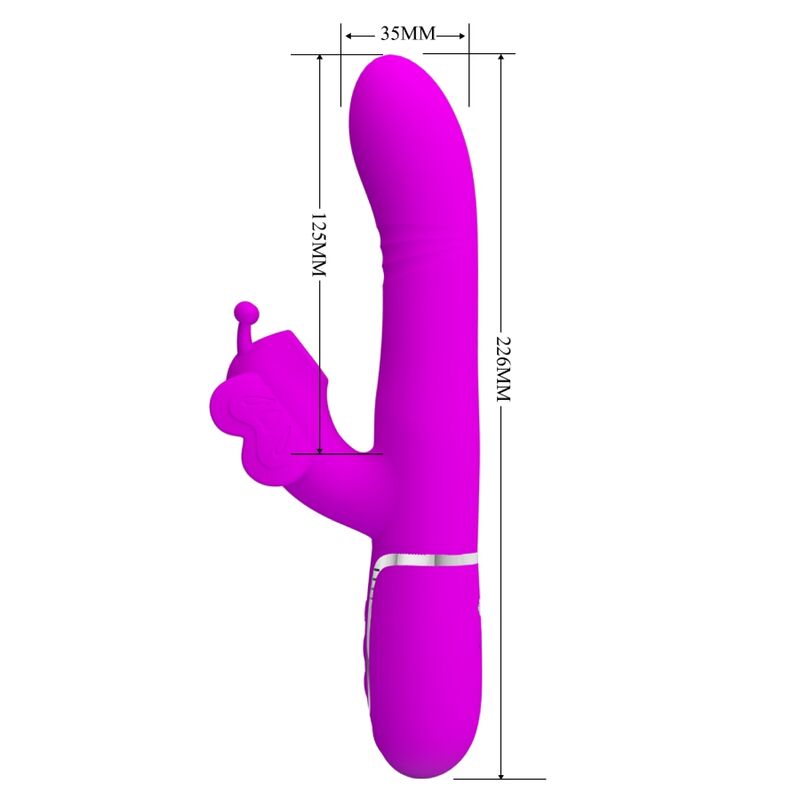 Pretty Love-Vibratore coniglio 4 in 1 con perle scorrevoli · Vibratori (imaginea 9)
