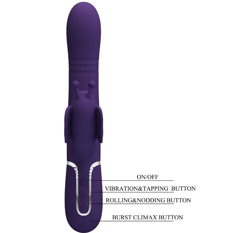 Pretty Love-Vibratore coniglio 4 in 1 con perle scorrevoli · Vibratori (imaginea 20)