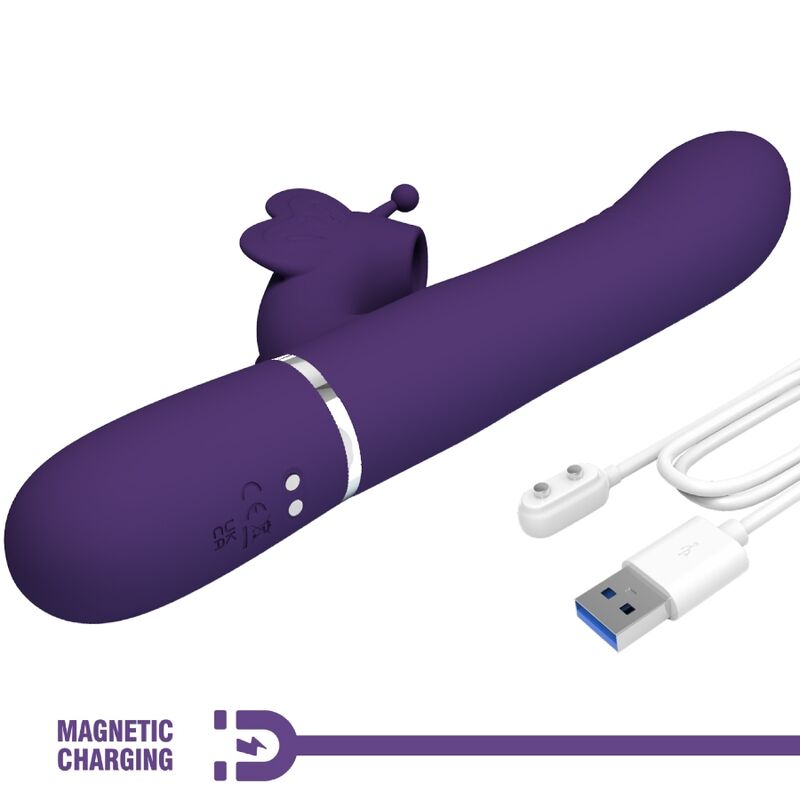Pretty Love-Vibratore coniglio 4 in 1 con perle scorrevoli · Vibratori (imaginea 18)
