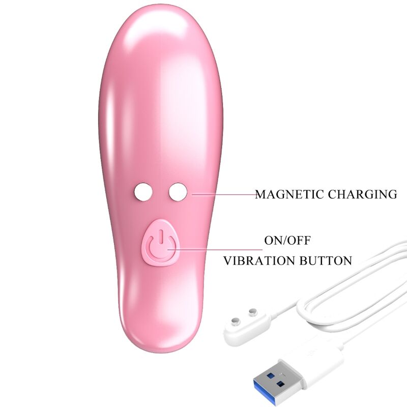 Fun Toys-Morsetti vibranti per capezzoli, Rosa-ABS, 10 velocità — PRETTY LOVE · Accessori BDSM (immagine 7)