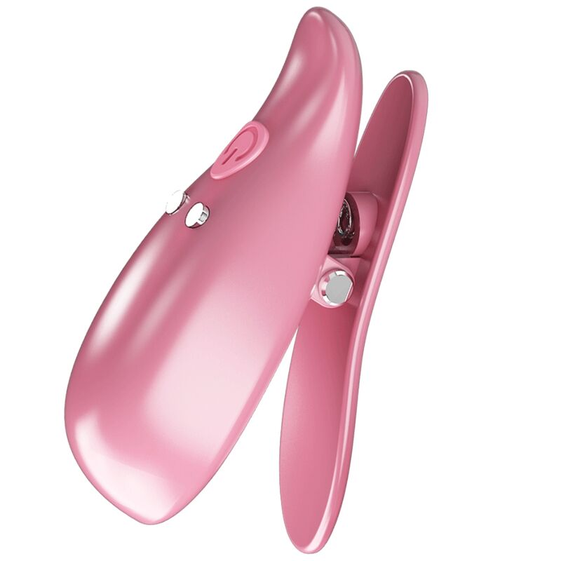 Fun Toys-Morsetti vibranti per capezzoli, Rosa-ABS, 10 velocità — PRETTY LOVE · Accessori BDSM (immagine 5)