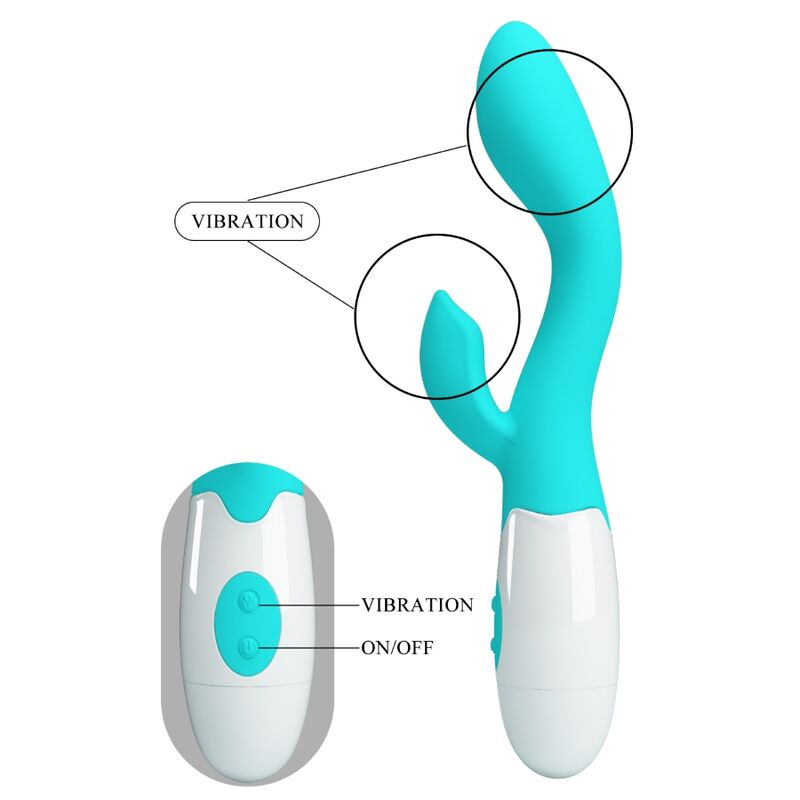 High Tech-Brighty G-spot Vibrator Aqua Green-Silicone, 12 velocità — PRETTY LOVE · Vibratori (imaginea 4)