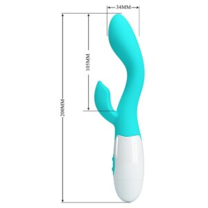 High Tech-Brighty G-spot Vibrator Aqua Green-Silicone, 12 velocità — PRETTY LOVE · Vibratori (imaginea 3)