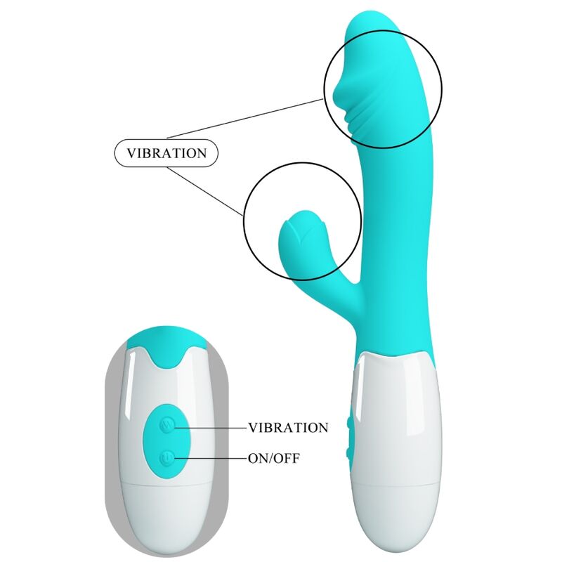 High Tech-Snappy G-spot Vibratore Aqua Green-Silicone, 12 velocità 3 High Tech-Snappy G-spot Vibratore Aqua Green-Silicone, 12 velocità — PRETTY LOVE · Vibratori (imaginea 3)