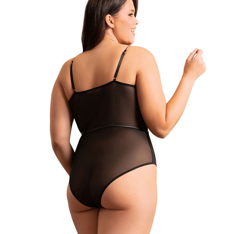 Subblime-Corpo Trasparente con catene e bretelle metalliche · Lingerie sexy donna (immagine 3)