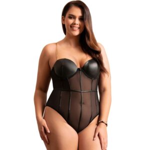 Subblime-Corpo Trasparente con catene e bretelle metalliche · Lingerie sexy donna (immagine 2)