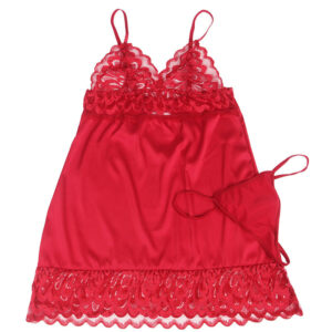 Subblime-Satin Babydoll con Pizzo Rossa 15 Subblime-Satin Babydoll con Pizzo Rossa · Lingerie sexy donna (imaginea 5)