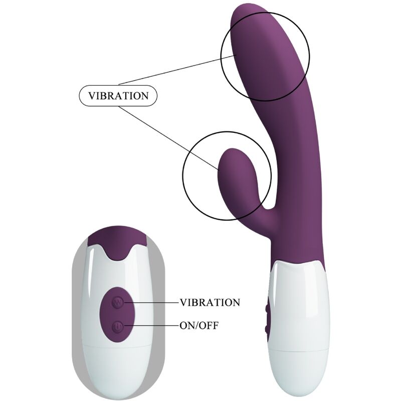 High Tech-Alvis Rabbit Vibratore & Stimolatore G-spot Viola-Silicone 3 High Tech-Alvis Rabbit Vibratore & Stimolatore G-spot Viola-Silicone — PRETTY LOVE · Vibratori (imaginea 3)