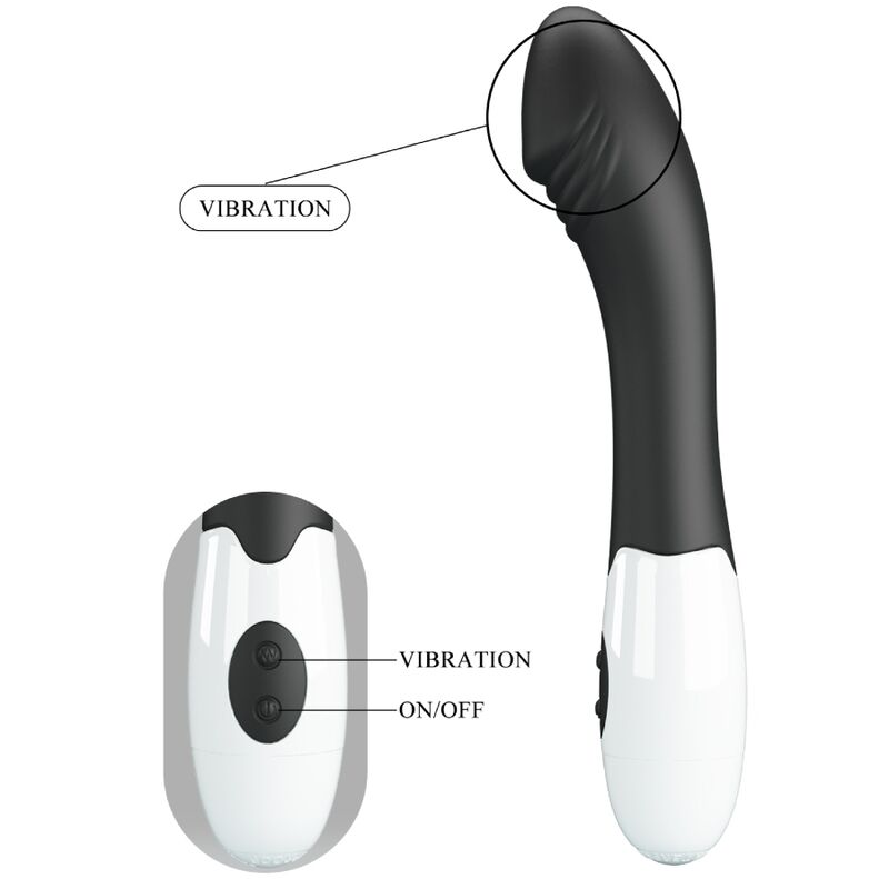 High Tech-Elemental G-spot Vibrator 30 modalità Nero-Silicone, 12 — PRETTY LOVE · Vibratori (imaginea 9)