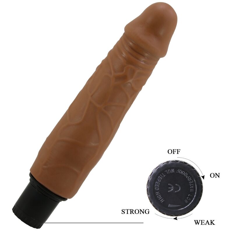 Fun Toys-Waldorf Vibrator Realist 18 cm -o- 4 cm-TPR — PRETTY LOVE · Vibratori (imaginea 6)