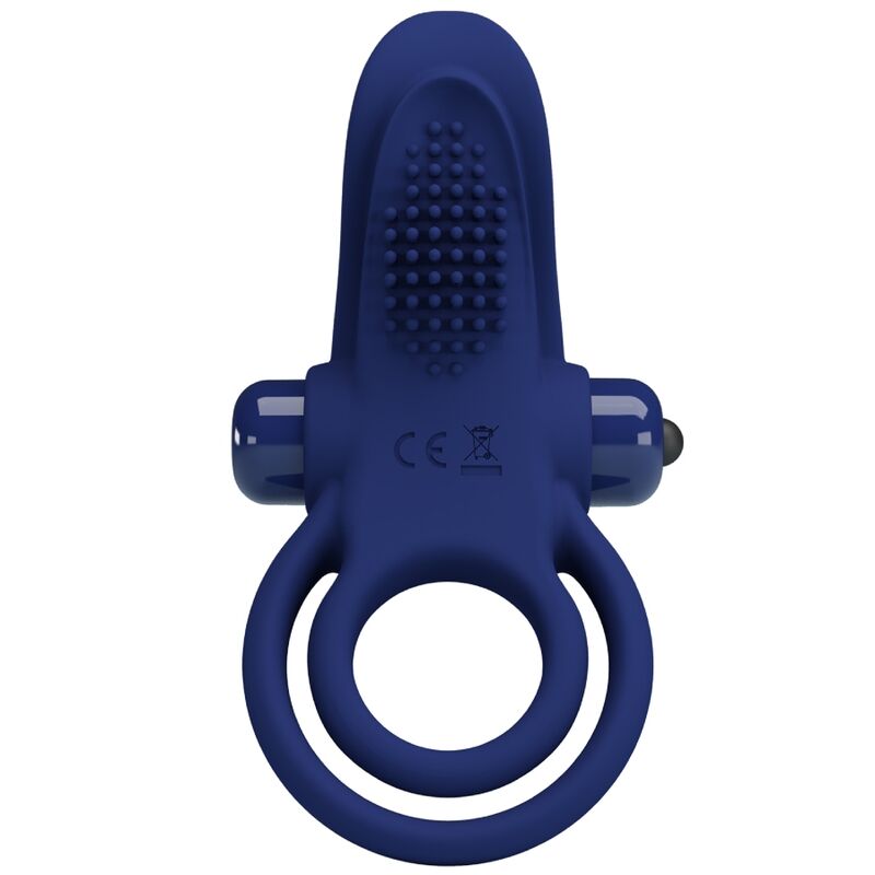 For Him-Bronson Anello fallico Doppio Vibrazione, Blu-Silicone 3 For Him-Bronson Anello fallico Doppio Vibrazione, Blu-Silicone — PRETTY LOVE · Anelli & Guaine per pene (imaginea 3)