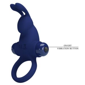 For Him-Anello Rabbit Jiro con Vibrazione, Blu-Silicone, 10 velocità 16 For Him-Anello Rabbit Jiro con Vibrazione, Blu-Silicone, 10 velocità — PRETTY LOVE · Anelli & Guaine per pene (imaginea 7)