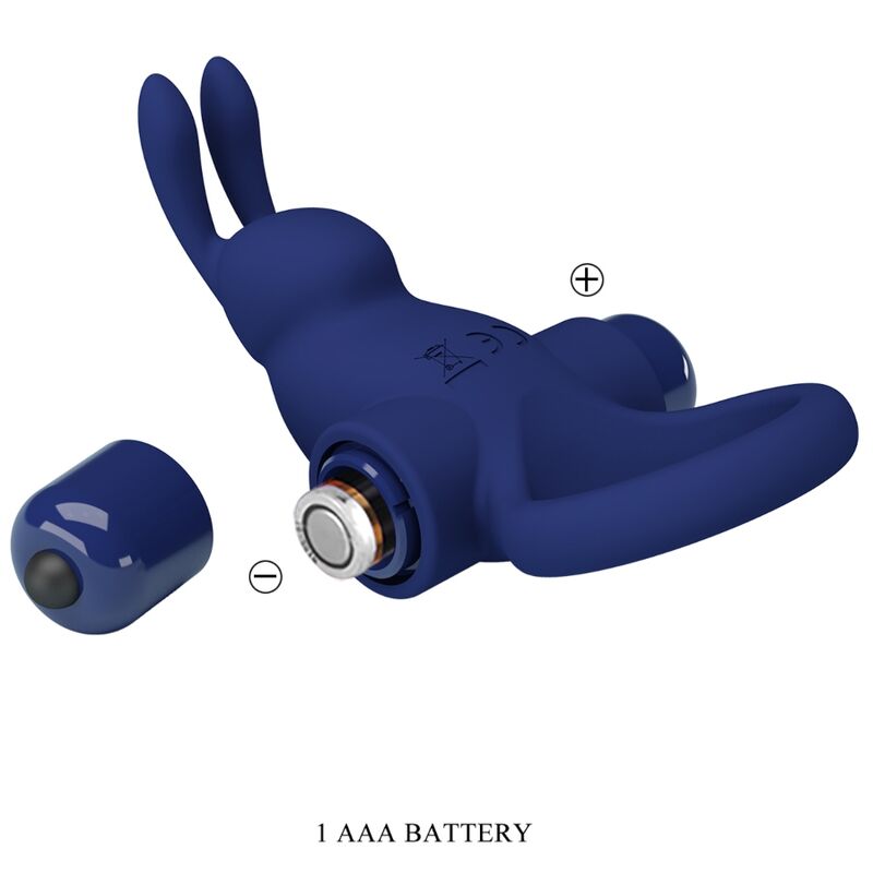 For Him-Anello Rabbit Jiro con Vibrazione, Blu-Silicone, 10 velocità 2 For Him-Anello Rabbit Jiro con Vibrazione, Blu-Silicone, 10 velocità — PRETTY LOVE · Anelli & Guaine per pene (imaginea 2)
