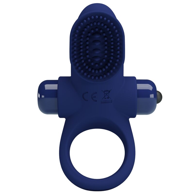 For Him-Palle Ring con vibrazione Blu-Silicone, 10 velocità 3 For Him-Palle Ring con vibrazione Blu-Silicone, 10 velocità — PRETTY LOVE · Anelli & Guaine per pene (imaginea 3)