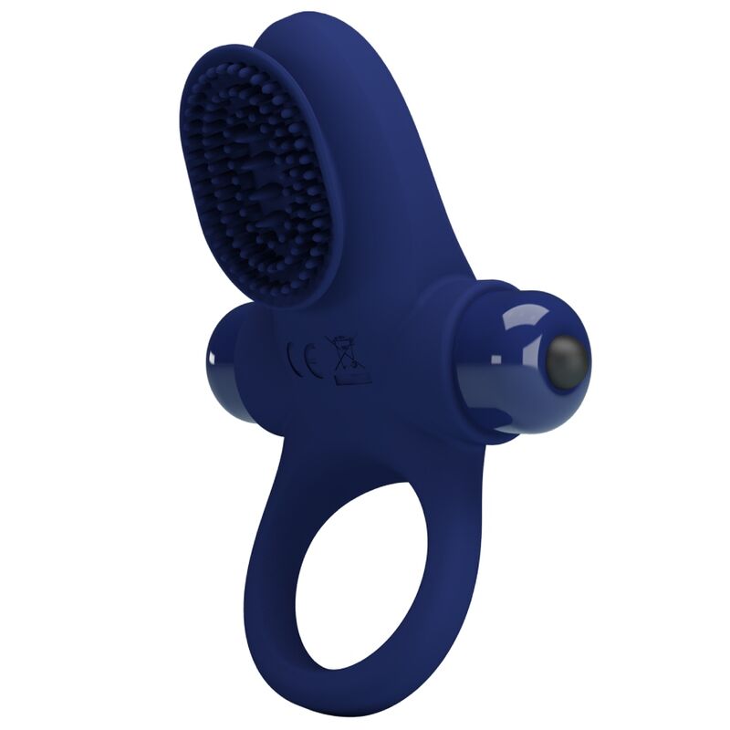 For Him-Palle Ring con vibrazione Blu-Silicone, 10 velocità 1 For Him-Palle Ring con vibrazione Blu-Silicone, 10 velocità — PRETTY LOVE · Anelli & Guaine per pene