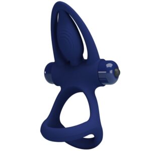 For Him-Anello Doppio Mat con Vibrazione e Stimolatore