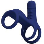 For Him-Elish Anello Vibratore con Estensione Blu-Silicone, 10 — PRETTY LOVE · Anelli & Guaine per pene