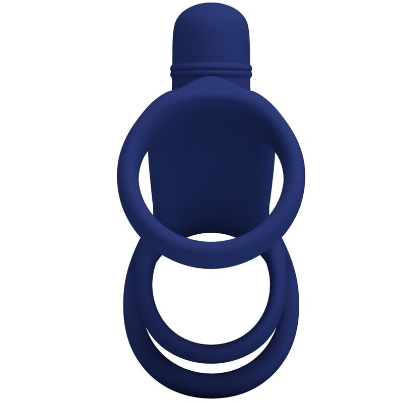 For Him-Elish Anello Vibratore con Estensione Blu-Silicone, 10 4 For Him-Elish Anello Vibratore con Estensione Blu-Silicone, 10 — PRETTY LOVE · Anelli & Guaine per pene (imaginea 4)