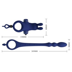 For Him-Pretty Love Anello vibratore coniglio con spina · Anelli & Guaine per pene (imaginea 4)