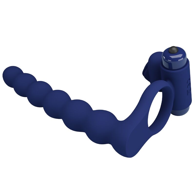 For Him-Ajmal Anello Vibratore con tappo Blu-Silicone, 10 velocità 7 For Him-Ajmal Anello Vibratore con tappo Blu-Silicone, 10 velocità — PRETTY LOVE · Anelli & Guaine per pene (imaginea 7)