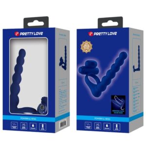 For Him-Ajmal Anello Vibratore con tappo Blu-Silicone, 10 velocità 16 For Him-Ajmal Anello Vibratore con tappo Blu-Silicone, 10 velocità — PRETTY LOVE · Anelli & Guaine per pene (imaginea 6)