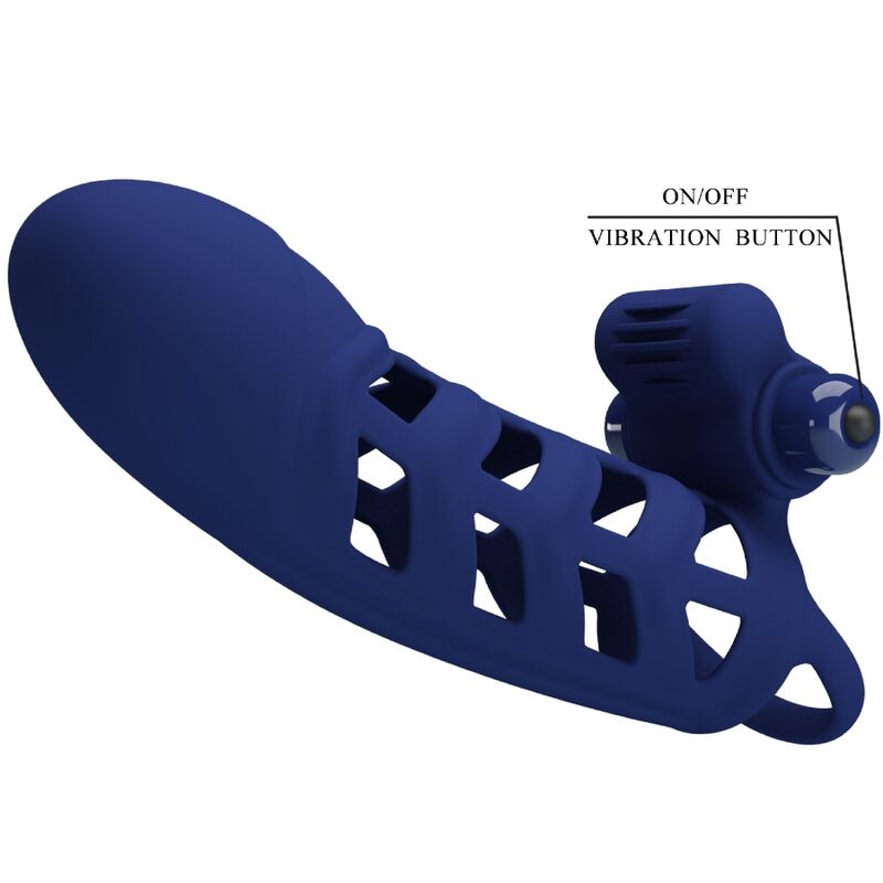 For Him-Altaf Vibrator Ring con Silicone Guaina, Blu-10 6 For Him-Altaf Vibrator Ring con Silicone Guaina, Blu-10 — PRETTY LOVE · Anelli & Guaine per pene (imaginea 6)