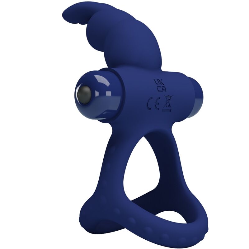 For Him-Luchito Anello Vibrante Doppio Rabbit Blu-Silicone, 10 5 For Him-Luchito Anello Vibrante Doppio Rabbit Blu-Silicone, 10 — PRETTY LOVE · Anelli & Guaine per pene (imaginea 5)
