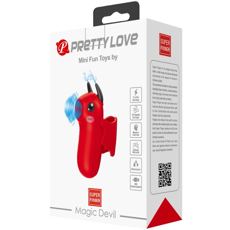 Fun Toys-Mini Divertimento Giocattoli Magico Devil Stimolatore-Silicone, 10 velocità 2 Fun Toys-Mini Divertimento Giocattoli Magico Devil Stimolatore-Silicone, 10 velocità — PRETTY LOVE · Vibratori (imaginea 2)