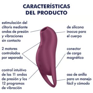 Satisfyer-Stimolatore clitorideo Pocket Pro 1 Grena 10 Satisfyer-Stimolatore clitorideo Pocket Pro 1 Grena · Vibratori (imaginea 5)