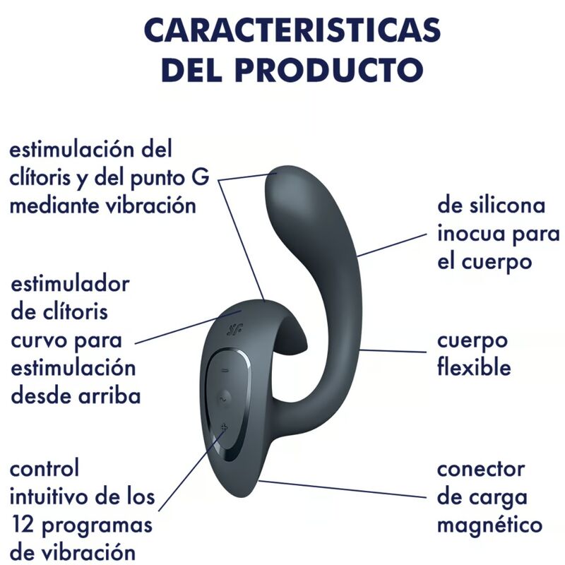 Satisfyer-G for Goddess 1 Rabbit Vibrator Silicone, 12 velocità · Vibratori (imaginea 9)