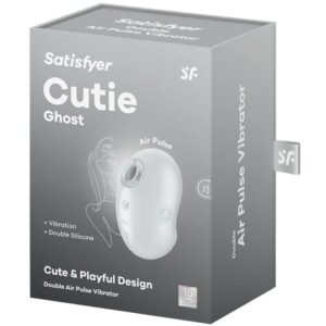 Satisfyer Layons-Cutie Ghost Lay-on Vibratore Bianco-Silicone, 12 · Vibratori (immagine 4)