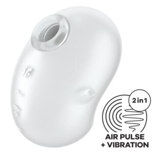 Satisfyer Layons-Cutie Ghost Lay-on Vibratore Bianco-Silicone, 12 · Vibratori (immagine 5)