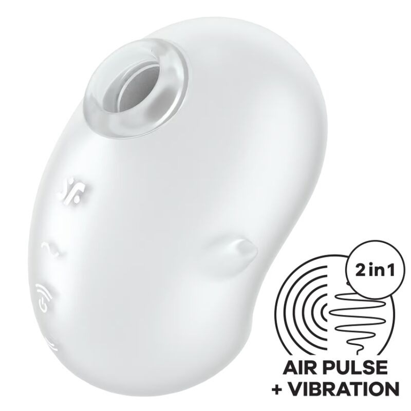 Satisfyer Layons-Cutie Ghost Lay-on Vibratore Bianco-Silicone, 12 · Vibratori (immagine 5)