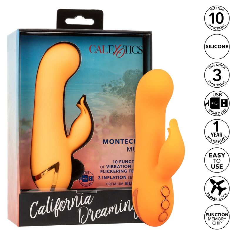 Calexotics-Montecito Muse Vibratore Rabbit Arancione California · Vibratori (immagine 8)