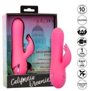 Calexotics-Sacramento Sweetie Vibrator Rabbit Rosa della California 19 Calexotics-Sacramento Sweetie Vibrator Rabbit Rosa della California · Vibratori (imaginea 9)