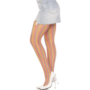 Leg Avenue Hosiery-Calze Multicolor Crochet · Lingerie sexy donna (imaginea 2)