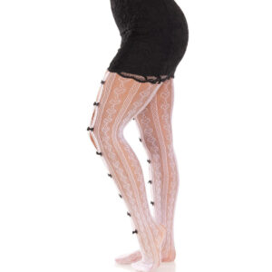 Leg Avenue-Calze con decoupage in forma di cuore e fondi · Lingerie sexy donna (imaginea 3)