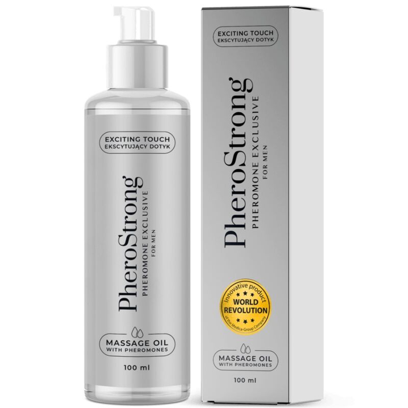 Pherostrong-Olio da Massaggio Esclusivo per Uomo 100 ml 1 Pherostrong-Olio da Massaggio Esclusivo per Uomo 100 ml · Massaggio erotico