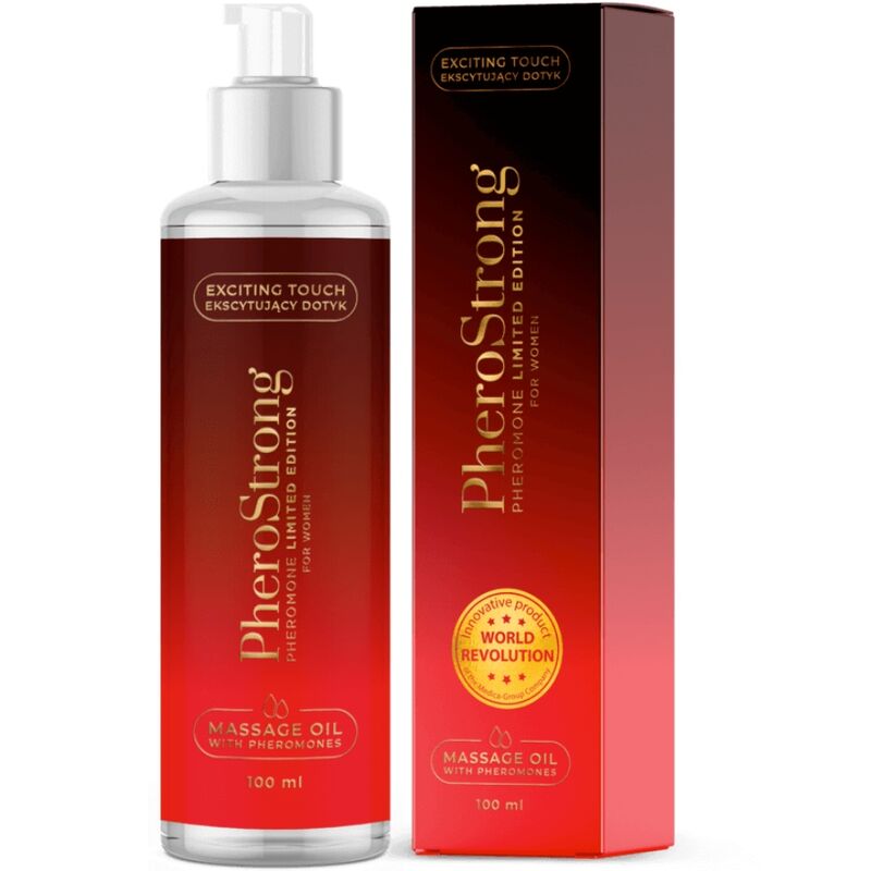 Pherostrong-Olio da massaggio in edizione limitata per le donne, 100 ml