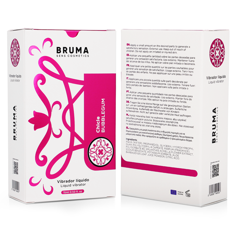 Bruma-Liquid Vibrator Ultra Sliding Bubblegum 15 ml · Afrodisiaci donna (immagine 6)