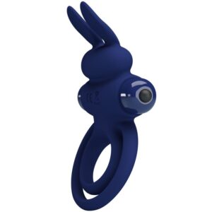 For Him-Darey Anello Vibrante Doppio Coniglio, Blu-Silicone, 10 17 For Him-Darey Anello Vibrante Doppio Coniglio, Blu-Silicone, 10 — PRETTY LOVE · Anelli & Guaine per pene (imaginea 8)