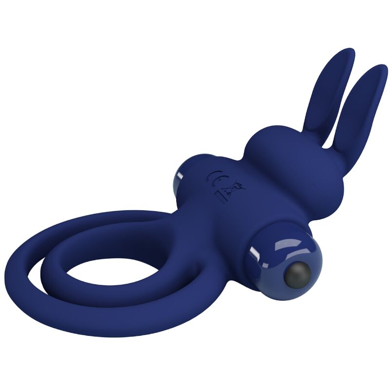 For Him-Darey Anello Vibrante Doppio Coniglio, Blu-Silicone, 10 9 For Him-Darey Anello Vibrante Doppio Coniglio, Blu-Silicone, 10 — PRETTY LOVE · Anelli & Guaine per pene (imaginea 9)