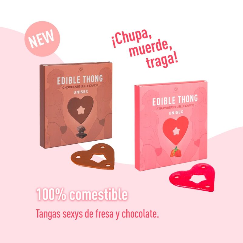 Secretplay Cosmetic-Tanga Commestibile Aroma Cioccolato · Dolciumi & Regali (imaginea 6)