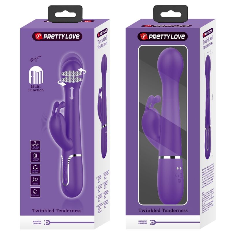 High Tech-Dejon Rabbit Vibratore 3 in 1 Multifunzione — PRETTY LOVE · Vibratori (immagine 15)